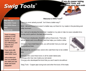 swigtools.com: Swig Tools - Copper Pipe Sizing Tools
Plumbing tools and unique solutions offered by SWIG Tools