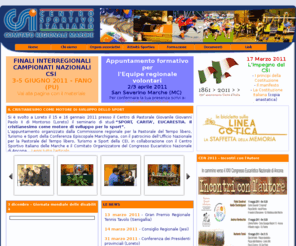 csimarche.net: Centro Sportivo Italiano Marche
Sito web del CSI Marche ente di promozione sportiva Cattolico