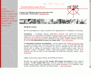 neylon-lasers.com.au: NL-Tec: Suppliers of Laser Based Systems
Laser based measuring, aligning & positioning systems for the manufacturing, construction and medical industries.