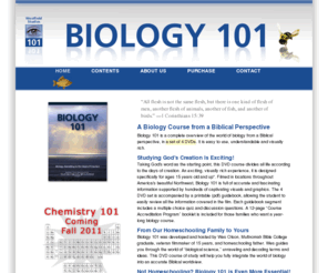 the101series.com: Biology 101 - A Christian, Bible-based DVD/Video Curriculum
High-school biology from a Biblical perspective, for Christian homeschooling families. Biology 101 may be even more important for Christians in public schools. Over 4 hours of DVD films.