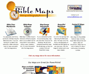 Biblemaps.com: Manna Bible Maps Homepage