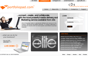 portfoliopad.com: Portfoliopad | cDs | Portfolio, Image and Video Delivery
cDs Portfoliopad for Powerful Web Delivery & Multi Media Marketing system including Audio, Visual, and Video 