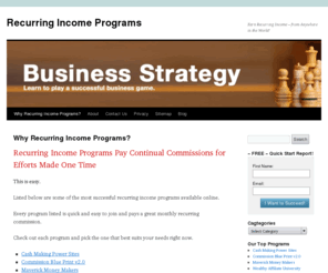 recurringincomeprograms.com: Recurring Income Programs
This is Your Resource for recurring and passive income.