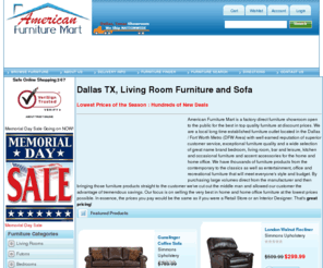 americanfurnituremart.net: Dallas TX, Living Rooms Furniture | Fort Worth TX, Best Sofa Set
American furniture mart in Dallas TX offers living, dining rooms, bedroom, home office, rugs, TV stand, bar and leisure, and best affordable furniture. Sofa, lamps, mattresses, and table Selection in Fort Worth, Arlington, Collin, Tarrant, Denton County, and DFW Metro area.