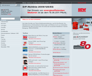 moviaxis.mobi: SEW-EURODRIVE: Getriebemotoren, Frequenzumrichter und dezentrale Antriebstechnik
SEW-EURODRIVE ist ein führender Anbieter im Bereich Antriebstechnik. Das Produktspektrum erstreckt sich über Getriebemotoren und Frequenzumrichtern bis hin zu komplexen Antriebslösungen aus einer Hand.