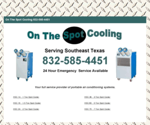 onthespotcooling.com: Portable Air Conditioning, Spot Cooling, Spot Coolers
On The Spot Cooling offers portable air conditioning systems for rent or sale to the commercial, institutional, and industrial markets.