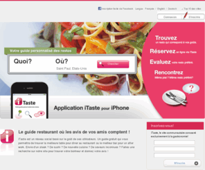 smokingdvd.com: Guide du restaurant, avis restaurant gastronomique Itaste
iTaste, le réseau du goût des critiques gastronomiques