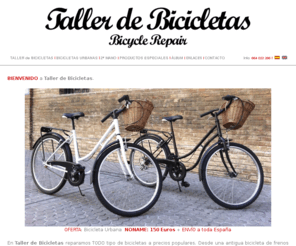 tallerdebicicletas.com: TALLER de BICICLETAS | Sevilla
Taller de bicicletas en Sevilla. Reparación de bicicletas, mantenimiento, accesorios, segunda mano... Precios populares. En Recaredo 37, Sevilla. Info: 664 022 266