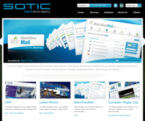 greatestever.com: Sotic - Sports Websites | Email | E-commerce | Statistics : Home
Sports websites, technologies and e-commerce from Europe's leading provider to the sports industry.