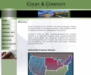 colby-company.com: Colby &amp Company - NNN Investments | 1031 Exchange Brokerage
Your Source for Net Leased Investments Nationwide