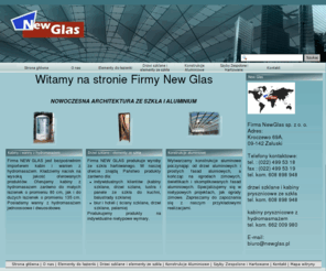 newglas.pl: Drzwi szklane warszawa, szkło hartowane warszawa, szyby zespolone warszawa - NewGlas
Firma NEW GLAS jest producentem drzwi szklanych, kabin szklanych i elementów ze szkła, szkła hartownego i szyb zespolonych