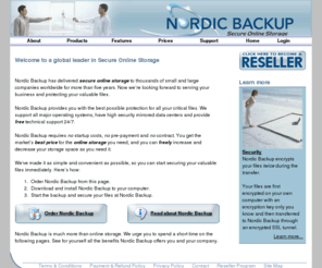 nordic-backup.es: Nordic Backup - Secure Online Storage
Nordic Backup is the worlds best Secure Online Storage for all your critical files. Nordic Backup requires NO startup costs, NO pre-payment and NO contract.