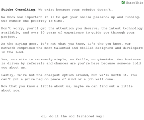 stickeconsulting.com: Sticke Consulting, a little about us.
