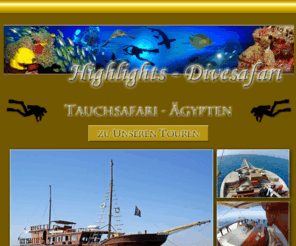 tauchsafari.biz: Highlights-Divesafari
Tauchsafaris im Roten Meer mit Buchung, Flugvermittlung...