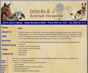 doublejanimalhospital.com: Double J Animal Hospital
Double J Animal Hospital in Hobbs, New Mexico