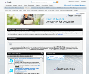 msdn-solve.de: MSDN Solve – Antworten für Entwickler
MSDN Solve ist die Lösung für alle Entwickler, die praxis-orientierte Hilfestellungen bei typischen Programmier-Herausforderungen suchen. MSDN Solve liefert verständliche Antworten auf immer wiederkehrende Fragen aus dem IT-Alltag und sorgt dafür, dass Sie Stolperfallen in Software-Projekten künftig leicht umschiffen.