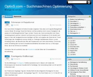 optixs.com: OptixS - Suchmaschinen Optimierung
Internet Marketing fängt bei der Suchmaschinen Optimierung an.
