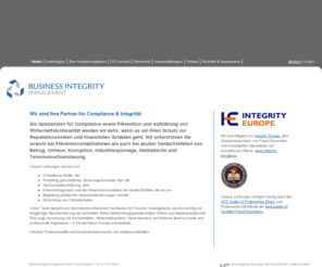 business-integrity-management.de: Business Integrity Management – Willkommen
