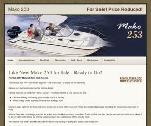 mako253.com: 2007 Mako 253 Walk Around Cuddy For Sale, Twin 125 HP Four Stroke
This is a beautiful example of the Mako 253 walk around cuddy cabin equipped with twin 125 HP Honda four stroke engines in perfect shape.