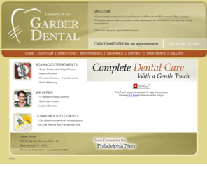 jeffgarberdental.com: Dentist in Bala Cynwyd, PA - Garber Dental, Jeffrey G. Garber DMD, Family and Cosmetic Dentists serving Bala Cynwyd, Pennsylvania, 19004.
Garber Dental Home Page