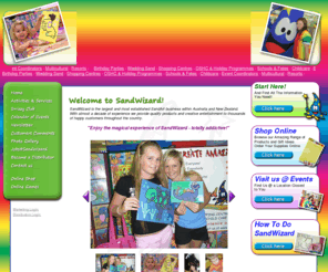 sandwizard.com.au: SANDWIZARD - Welcome
SandWizard is the largest and most established SandArt business within Australia and New Zealand. With almost a decade of experience we provide quality products and creative entertainment to thousands of happy customers throughout the country.