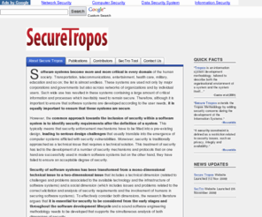 securetropos.org: Secure Tropos | Homepage
This is a homepage of a SecTro Modelling Tool