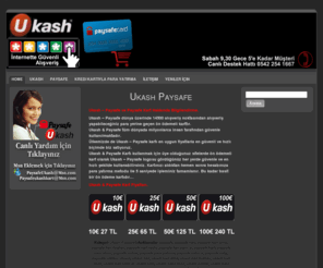 ukashpaysafe.com: Ukash | Paysafe | Kart
