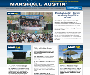 marshallaustin.com: Mobile Stage Design and Manufacturing by Marshall Austin
Mobile Stage Design and Manufacturer of Lightweight Heavy Duty Mobile Stage for Concerts and Special Events. We also offer mobile stage rentals and staging for hire.