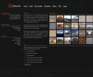 cg-source.com: CG-Source
CG-Source - High resolution Textures, MultiTextures and hdri maps at the absolute best quality. Sold royalty free and with instant download.