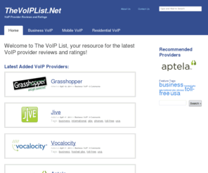 thevoiplist.net: VoIP Service Reviews and Ratings for Residential and Business VoIP | The VoIP List
TheVoIPList.net provides the latest VoIP service reviews for residential and business voip services.