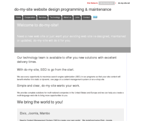 do-my-site.com: do-my-site website services
do-my-site website services re-design, maintain and update your site