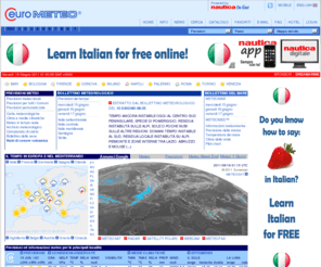 euro-meteo.it: EuroMETEO - Tempo e previsioni meteo per Italia ed Europa
Previsioni meteorologiche, osservazioni in tempo reale, dati d'archivio e medie climatiche per oltre 4000 località in Italia, Europa e Mediterraneo