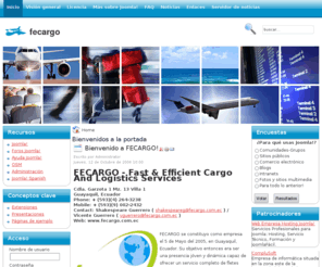 fecargo.com: Bienvenidos a la portada
Joomla! - el motor de portales dinámicos y sistema de administración de contenidos