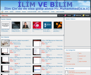 ilimvebilim.org: İLİM VE BİLİM
Düşünmek İbadettir, Bilim Hakikattir