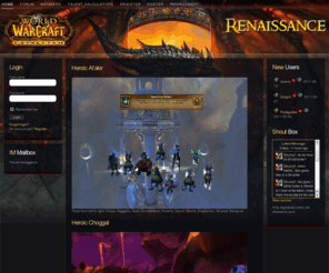 renaissance-guild.org: Renaissance
WoW Guilds V3 Multi Language WoW Guild Websites www.wowguilds.ca