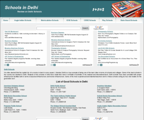 schoolsindelhi.org: Top schools in delhi India | Best delhi School | delhi schools | List of Good schools in delhi
Top schools in delhi india: Provides list of delhi schools, review on best good schools in delhi.