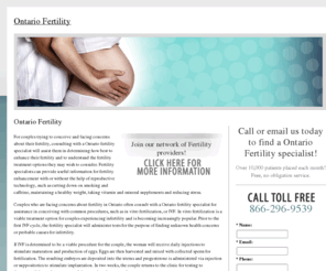 ontariofertility.com: Ontario Fertility
Find an infertility specialist in the Ontario area offering the latest solutions to your fertility issues such as in vitro fertilization (IVF).