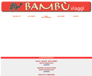 bambuviaggi.com: Bambù Viaggi Ravenna
Bambù viaggi: in collaborazione con i principali tour operators