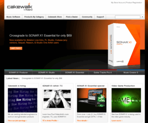 cakewalk.com: Cakewalk.com - The World's Best Software For Recording And Making Music On PC And Mac
Cakewalk develops computer software for recording and making music.  Our products include award-winning digital audio workstations for PC, fully-integrated music making software and recording hardware, and innovative soft-synth virtual instruments for PC and Mac.