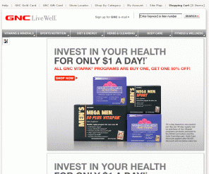 gnc.com: GNC:
Vitamins, Supplements, Minerals, Herbs, Sports Nutrition, Diet & Energy and more
Shop GNC for vitamins, supplements, minerals, herbs, sports nutrition, diet and energy, and health and beauty products at gnc.com.