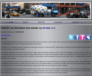 hoistny.com: Hoist NY – 718-389-9400
Hoist NY: personnel and material lifting services and equipment in New York: 718-389-9400.