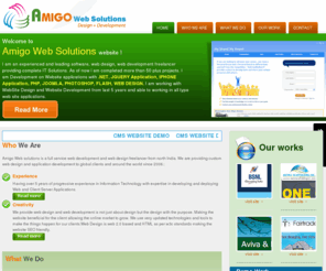 amigowebsolutions.com: Website Developer, Website Freelancer India, Web Design India, Cost Effective Coder - AmigoWebSolutions.com
Offers low cost web designing, asp.net, php web development services from India. Amigo web solutions is a professional  web design and flash design freelancer for small, medium and large design and development.