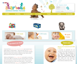 babytems.com: Location de matériel pour bébé: poussette, lit, siège, chaise haute, écharpe, transat, jouets, livrésur votre lieu de séjour, partout en France
Voyagez léger ! Louer votre matériel de puericulture -poussette, lit bébé, transat, chaise haute, jouets...- livré chez vous ou sur votre lieu de séjour, partout en France.