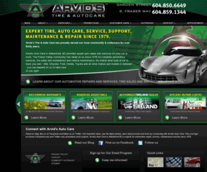 arvidsautocare.com: Arvid's Automotive — 2770 Garden Street - 32927 S Fraser Way - Abbotsford, BC
Arvid’s Automotive Services and Repairs, Tire Sales and Installations in Fraser Valley, Abbotsford, BC. Two locations – Garden Street and S. Fraser Way.