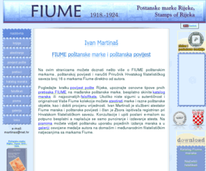 martinas.eu: FIUME postanske marke
fiume prirucnik HFS-a broj 16 postanske marke postanska povijest cjeline biljezi pisma koverte falsifikati rijeka rijeke 