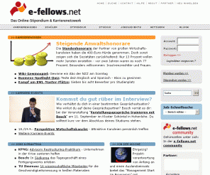 e-fellows.net: Stipendium, Studium, Praktikum, Karriere, Netzwerk - e-fellows.net
e-fellows.net ist das Online-Stipendium, Studium- und Karriere-Netzwerk für die nachweislich besten Studenten und Young Professionals.