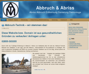 abbruch-abriss.de: Abbruch-Abriss
Abbruch-Abrussarbeiten, sowie Entkernung,Sanierung, Demontage und Verschrottung und Recycling.