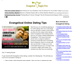 evangelicalsinglesfree.com: Evangelical Singles Free | Evangelical Online Dating Tips
Evangelical Singles Free is dedicated to giving you 100% free advice on evangelical online dating tips. We have great content to enhance your Evangelical dating experience.