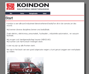 koindon.com: Start
Industriële dienstverlening