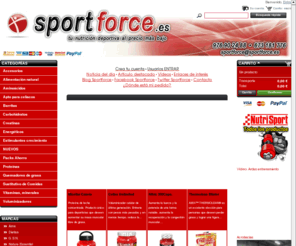 sportforce.es: sportforce - sportforce
Sportforce es la tienda online con el certificado de mejor precio de la web. Especializados en nutricion deportiva, suplementación y Bodybuilding.  Maximiza tu entrenamiento con las mejores marcas AMIX, Dietisa, Gsn, Nature Essential y Nutrisport.